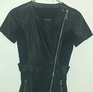 Leather dress